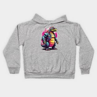 Neon Dino Kids Hoodie